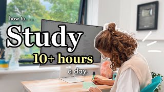 How I Can Easily Study 10 Hours A Day Sustainable Productivity [upl. by Mairym]