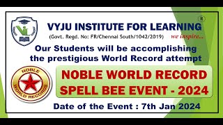 Spell Bee Event  Jan 2024 [upl. by Samuelson]