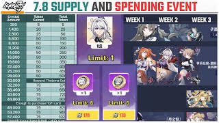 Honkai 78 Spending Event Supply Calendar and New Celebration Supply [upl. by Natsrik880]