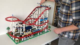 Lepin 15039 Roller Coaster  Manual Propulsion [upl. by Budding727]