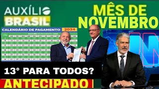 CALENDÁRIO DO AUXÍLIO BRASIL em NOVEMBRO VAI SER ANTECIPADO NOVO ADICIONAL VALOR MAIOR NA CONTA [upl. by Ailelc]