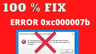 ERROR 0xc0000007b 100 Working FIX GTA VI Wolfenstein and much more [upl. by Houlberg]