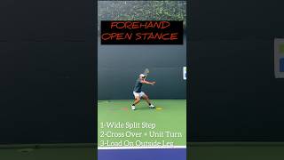 Open Stance Forehand Technique with Coach Dabul  Tennis Pro  ATP Tennis Training [upl. by Grimbal]