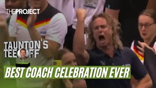 Best Coach Celebration Ever After Swimming World Record Is Set [upl. by Yeoz814]