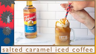 Salted Caramel Iced Coffee Recipe [upl. by Eileen]