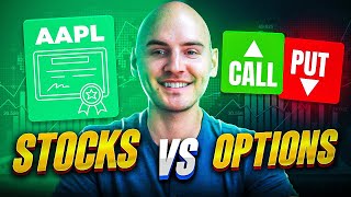 Stocks vs Options Explained [upl. by Enilrek418]