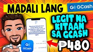 LEGIT NA KITAAN SA GCASH NEW GCASH EARNING APP P480 PHP REKTA SA GCASH LIVE PAYOUT [upl. by Witkin]