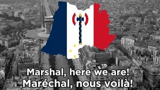 MaréchalNous voilà  Vichy France March English and French Translation [upl. by Solenne]