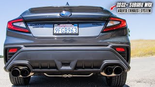 XForce VAREX Valved Exhaust Install  Sound Clips  2022 Subaru WRX [upl. by Rockafellow65]