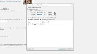 How to set up autoreply in Microsoft Outlook [upl. by Acissej]