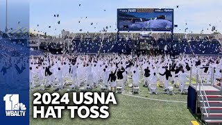 USNA Hat Toss  Congratulations Class of 2024 [upl. by Molly809]