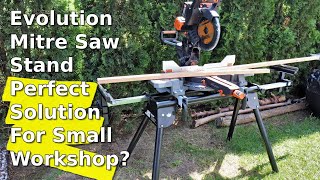 Evolution Mitre Saw Stand  Perfect Solution For a Small Workshop [upl. by Mozes872]