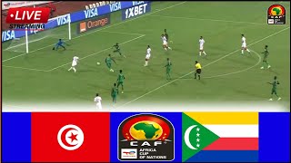 🔴LIVE  Tunisia vs Comoros • Live Stream Africa Cup of Nations Qualifications2024 Match Analysis [upl. by Aketal912]