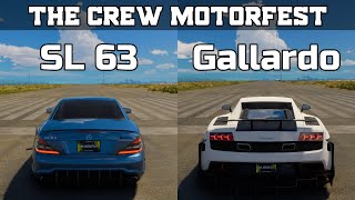 The Crew Motorfest  MercedesAMG SL 63 vs Lamborghini Gallardo LP 5704  Drag Race [upl. by Cilurzo500]