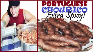 Portuguese Smoked Chourico Extra Spicy [upl. by Enyawad]