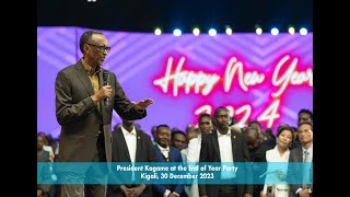 President Kagame at the End of Year Party  Kigali 30 December 2023 [upl. by Wind616]