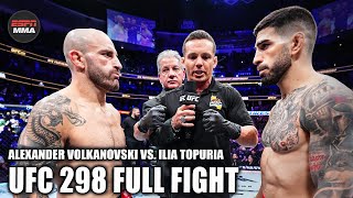 UFC FULL FIGHT Alexander Volkanovski vs Ilia Topuria UFC 298 – Feb 17 2024  ESPN MMA [upl. by Akialam]