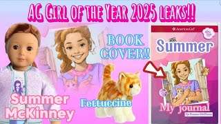 American Girl NEWS amp LEAKS Girl of the Year 2025 Summer McKinney image revealed book cover  hobby [upl. by Virgilio]