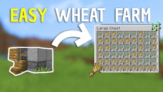 Minecraft Easy Wheat Farm  121 [upl. by Ferree]