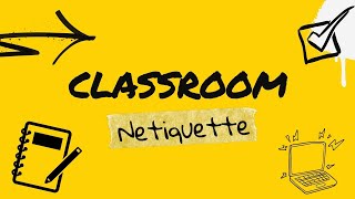 Netiquette for Online Class 2021 [upl. by Wiener]