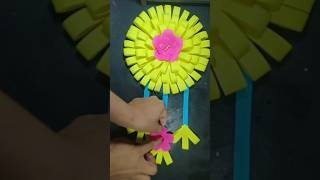 Beutiful wall hanging craft homedecor diy paperflower wallhangingcraftpeamcrafts [upl. by Wake]