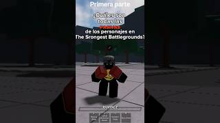 Las pasivas de en The Srongest Battlegrounds thesron thestrongestbattleground roblox pasivas [upl. by Jovitah720]