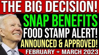 NEW 2023 SNAP FOOD BENEFITS ALERT Low Income Food Stamps Announcement  EBT amp PEBT Relief Update [upl. by Bohon165]