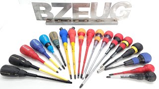 Japanese Ball Grip Style Handle Screwdrivers by VESSEL ANEX SUNFLAG and FUJIYA Are they JIS [upl. by Medeah642]