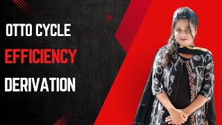Otto cycle efficiency derivation with pv and ts diagram [upl. by Ajroj970]