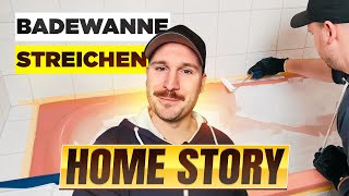 Home Story Badewanne streichen mit Badewannenlack  Daniels einfache Anleitung amp Erfahrung [upl. by Adena]