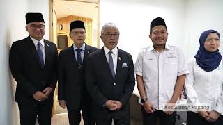 Sultan Pahang ke Pusat Pentadbiran Sultan Haji Ahmad PPSAS di KotaSAS [upl. by Lenehc]