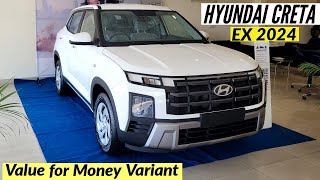 Hyundai creta 2024 ex diesel  Walkaround Review  White Colour  Creta facelift 2024 [upl. by Eibocaj]