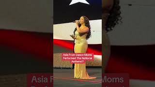 Asia From Dance Moms Performed The National Anthem [upl. by Sadowski]