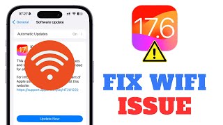 How To Fix Wifi Issue On iOS 176 [upl. by Ackler]