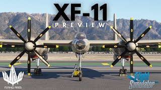 Flying Fries XF11 Preview Flight over California  Microsoft Flight Simulator [upl. by Viens446]