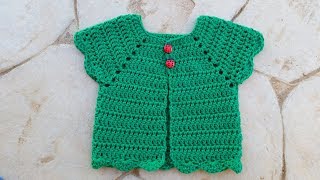 Girls Cardigan Crochet [upl. by Aia]