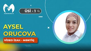 MAGİSTRATURAAZ  ÜSİ  1  MƏNTİQ [upl. by Sialac]