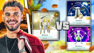 ARCEUS VS MEWTWO E GIRATINA 100  POKEMON GO  Cris [upl. by As]