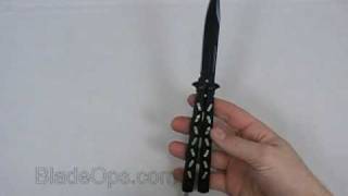 Halo Butterfly Knife Balisong Knife Glow in the dark knife [upl. by Pettiford]