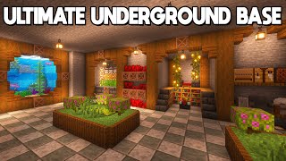 Minecraft ULTIMATE Secret Underground Base  Tutorial [upl. by Carissa]