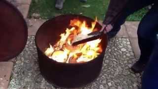 Raku Firing Process Raku Pottery is Fun and Exciting to Fire [upl. by Leraj]