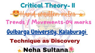 Technique as DiscoveryCritical TheoryII III sem Gulbarga University NehaSultana05 [upl. by Cormier394]