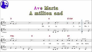 BlondieMaria karaoke sheet musicMR for playerschordchorusLyrics addYe karaoke [upl. by Rivkah]