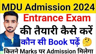 MDU Entrance Exam 2024  MDU Entrance Exam Syllabus  MDU Entrance Question Paper mduadmission2024 [upl. by Morentz]