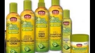 Natural Hair African Pride Olive Miracle Products Review [upl. by Nelle]