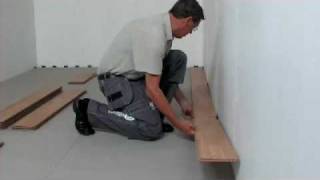 Laminate Flooring Folddown Installation 8mm amp 12mm [upl. by Rotce]