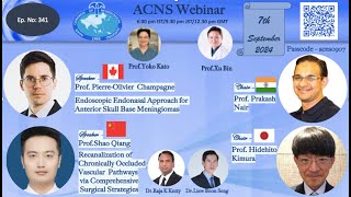 ACNS Webinar Sept 7 EEA for ACF Meningioma amp Combined for Revascularization of Cc ICA Stenosis [upl. by Walliw398]