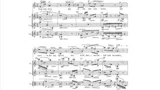 Anton Webern  5 Geistliche Lieder Op 15 Score Video [upl. by Haliehs217]