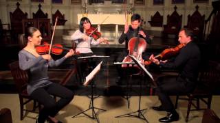 Attacca Quartet plays Fanny Mendelssohn String Quartet  First Movement [upl. by Lukasz]