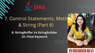 Lec 7Part 6  StringBuffer Vs StringBuilder  Final Keyword in java [upl. by Hazem]